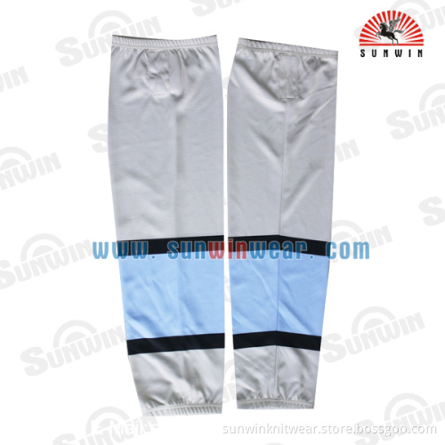 custom polyester sublimation plain hockey socks